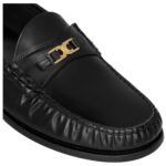 CELINE LUCO TRIOMPHE LOAFER IN POLISHED BULL BLACK
