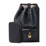 LORO PIANA EXTRA DRAWSTRING BACKPACK L27 BLUE NAVY