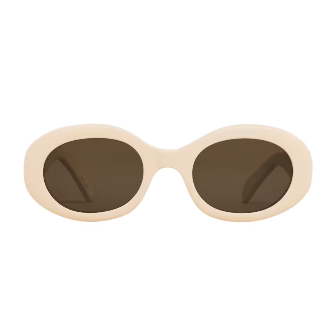 29 CELINE TRIOMPHE 01 SUNGLASSES IN ACETATE IVORY