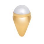 CELINE LES PERLES RING IN RESIN PEARLS AND BRASS WITH GOLD FINISH