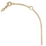 CELINE ALPHABET J NECKLACE IN BRASS WITH GOLD FINISH