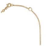 CELINE ALPHABET M NECKLACE IN BRASS WITH GOLD FINISH