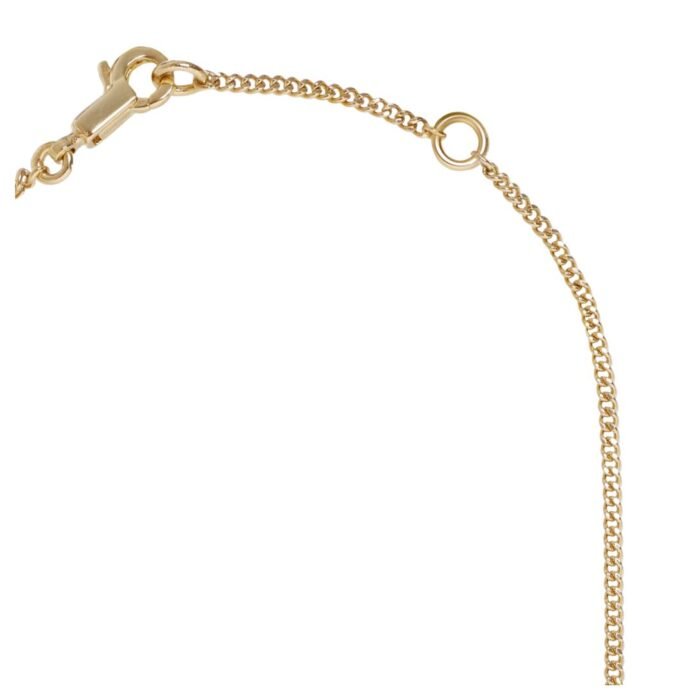 CELINE ALPHABET M NECKLACE IN BRASS WITH GOLD FINISH