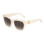CELINE TRIOMPHE 09 SUNGLASSES IN ACETATE IVORY