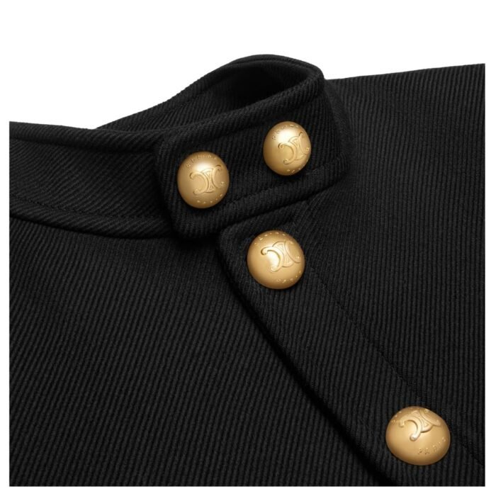 CELINE VERNEUIL JACKET IN DOUBLE FACED WOOL TRICOTINE
