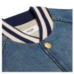 CELINE TEDDY JACKET IN CLEAN OCEAN BREATHE WASH DENIM