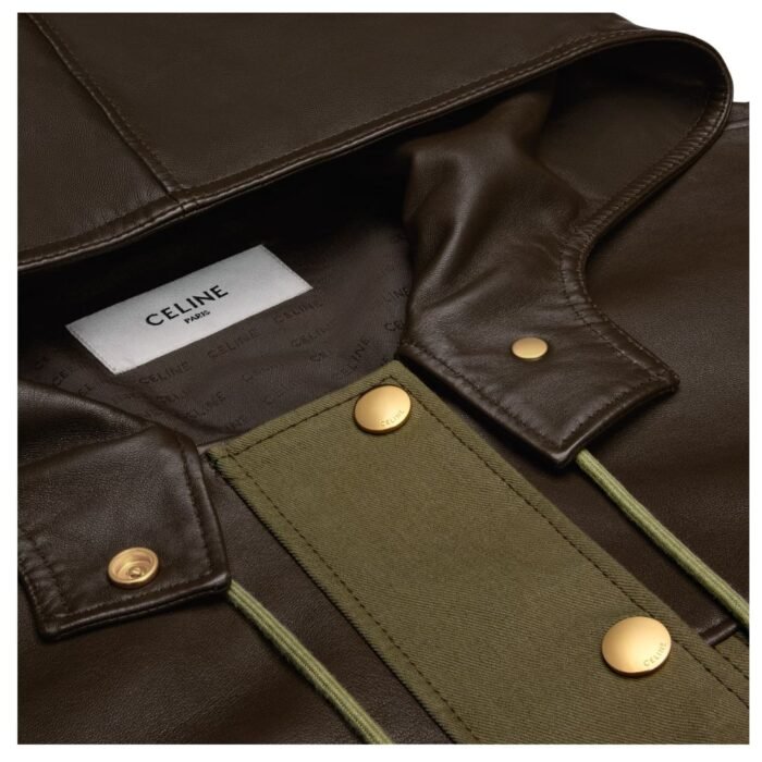 CELINE PARKA IN SOFT LAMBSKIN