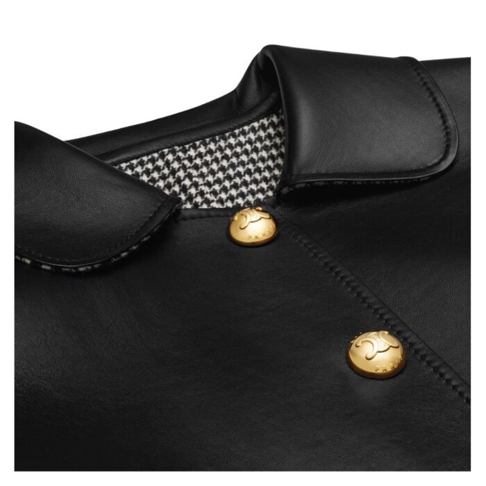 CELINE JACKET WITH CLAUDINE COLLAR IN SOFT LAMBSKIN