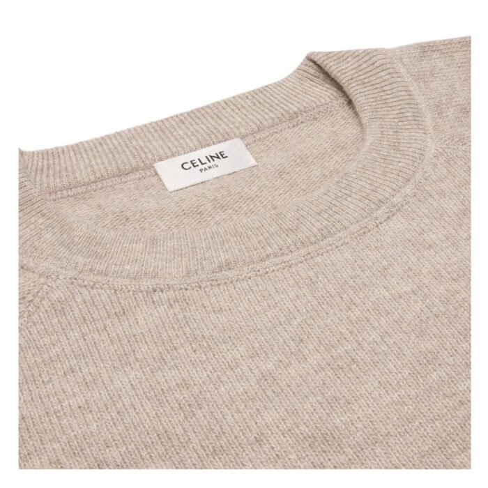 CELINE TRIOMPHE CREW NECK SWEATER IN WOOL AND CASHMERE