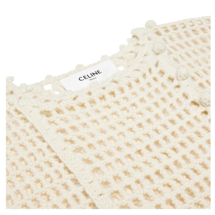 CELINE TRIOMPHE BAJA IN CROCHETED WOOL