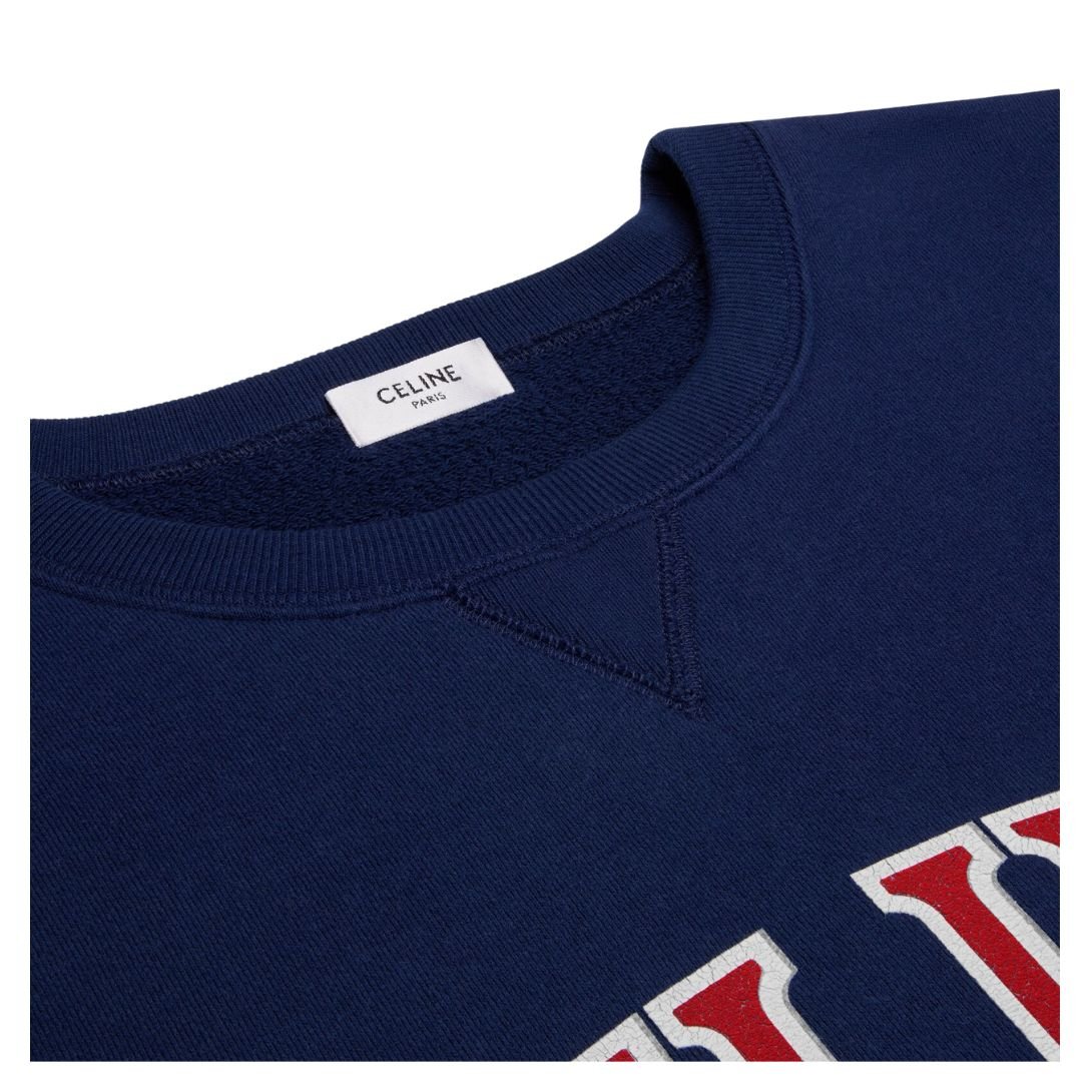 3 CELINE PARIS LOOSE SWEATSHIRT IN COTTON FLEECE
