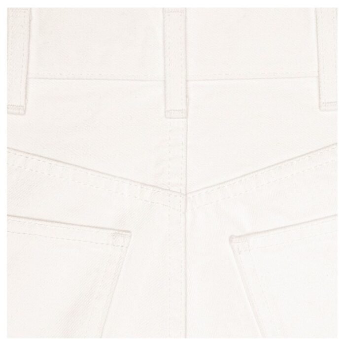 CELINE KITTY JEANS IN OPTIC WHITE WASH DENIM
