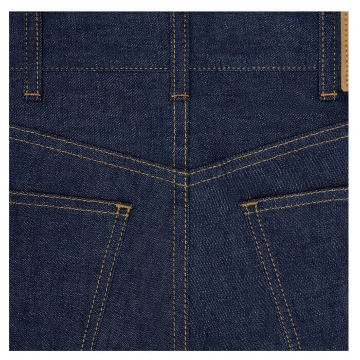 CELINE KITTY JEANS IN RAW WASH DENIM