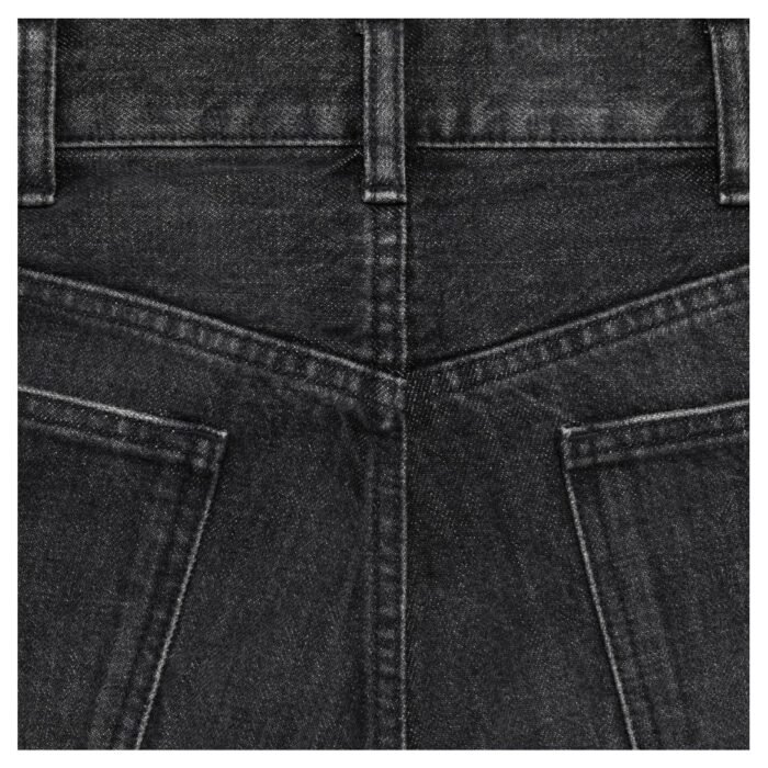 CELINE WESLEY JEANS IN BLACK ICE RINSE WASH DENIM