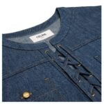 CELINE MINI DRESS IN DARK OCEAN WASH DENIM