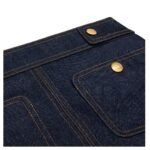 CELINE TRAPEZE MINI SKIRT IN RAW WASH DENIM