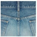 CELINE SKATE SHORTS IN ELECTRIC SKY WASH DENIM