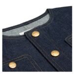CELINE CROPPED JACKET IN RAW WASH DENIM