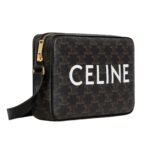 CELINE MEDIUM MESSENGER BAG IN TRIOMPHE CANVAS WITH CELINE PRINT