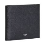 CELINE BI FOLD WALLET WITH COIN COMPARTMENT IN GRAINED CALFSKIN
