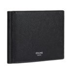CELINE BILL CLIP WALLET IN GRAINED CALFSKIN