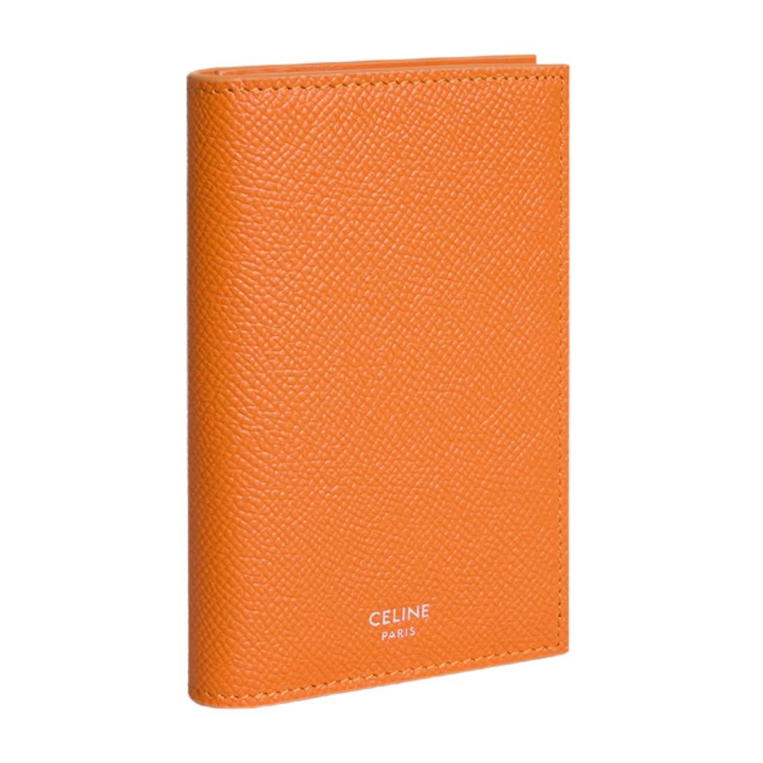 3 CELINE VERTICAL CARD HOLDER IN GRAINED CALFSKIN