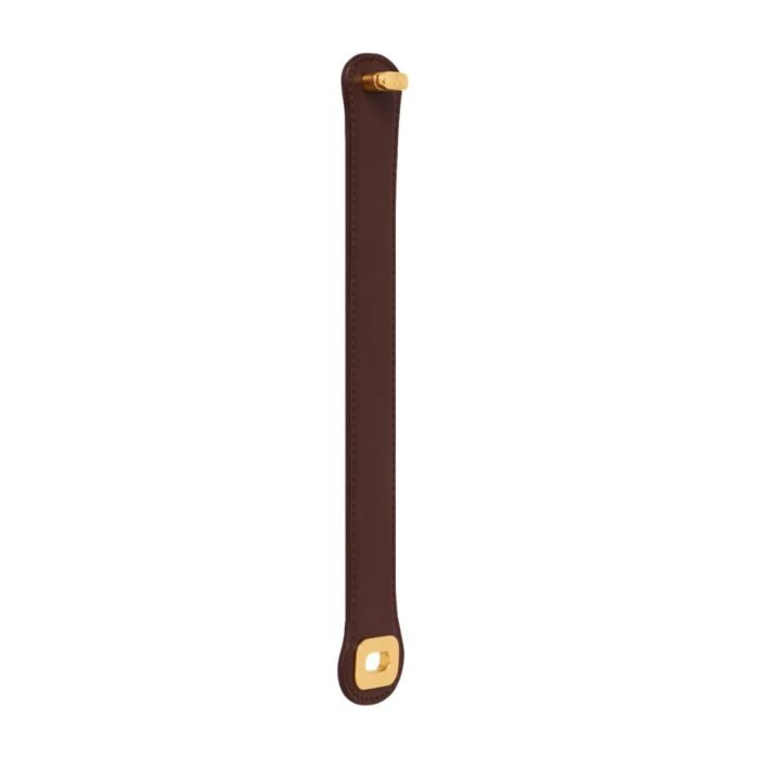 LES CUIRS CELINE JOSEPHINE BRACELET IN CALFSKIN AND BRASS WITH GOLD FINISH
