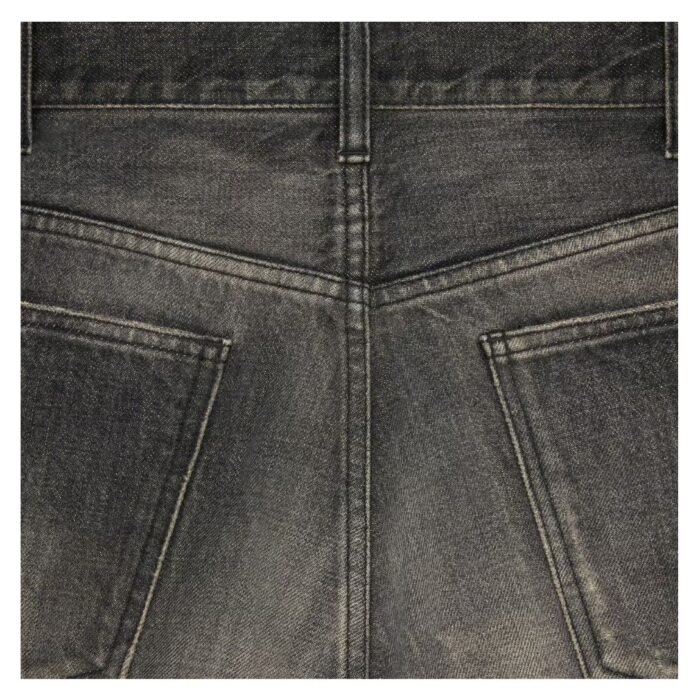 CELINE WESLEY JEANS IN BLACK PARADISO WASH DENIM
