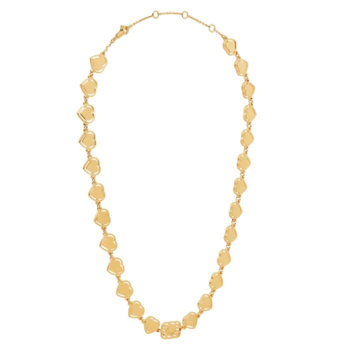 CŒUR CELINE NECKLACE IN BRASS WITH GOLD FINISH