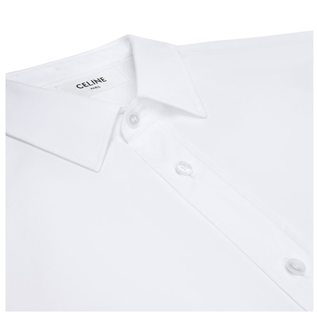 3 CELINE LOOSE SHIRT IN COTTON POPLIN