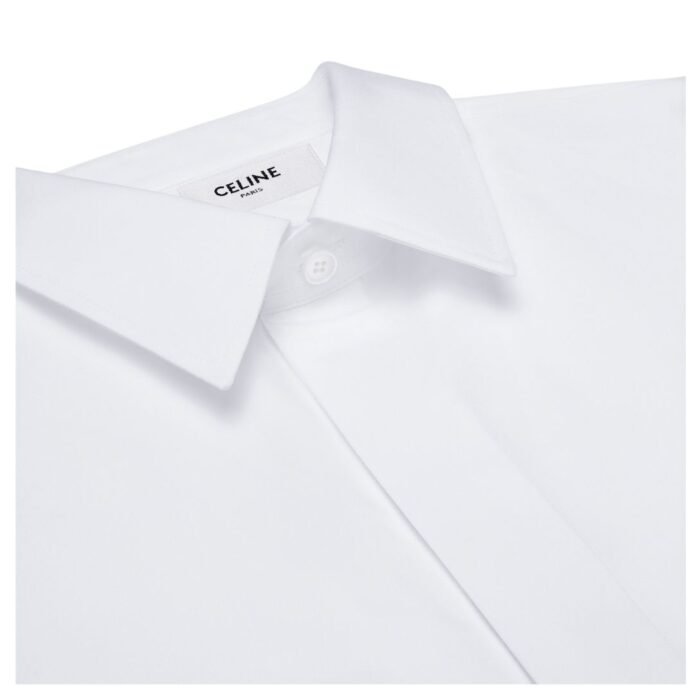 CELINE LOOSE SHIRT IN COTTON POPLIN WHITE