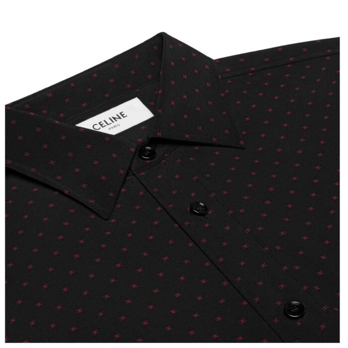 CELINE LOOSE SHIRT IN PRINTED CRÊPE DE CHINE