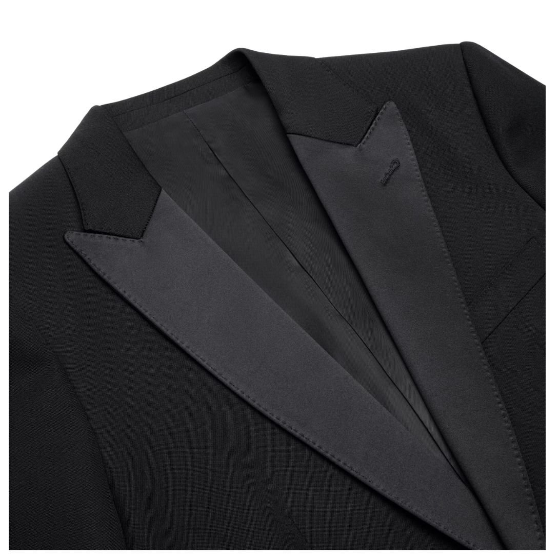 3 CELINE CLASSIC TUX JACKET IN GRAIN DE POUDRE