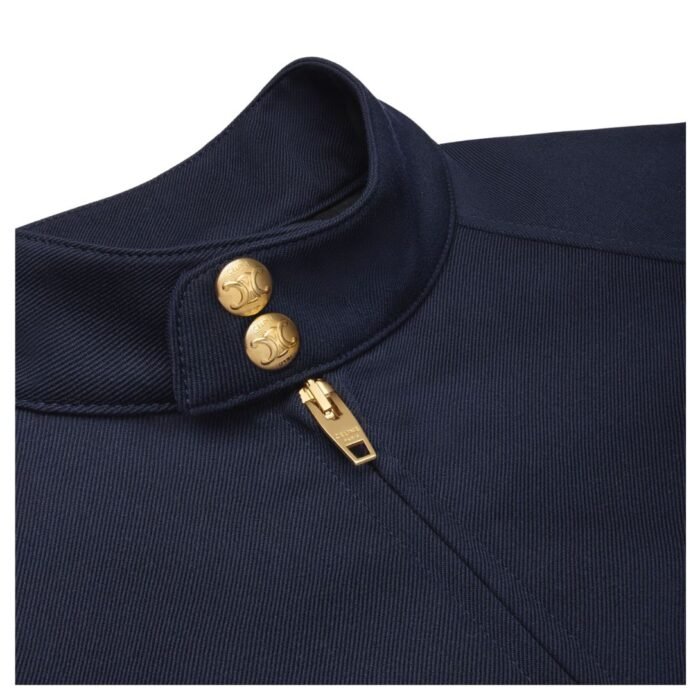 CELINE BLOUSON JACKET IN DIAGONAL WOOL