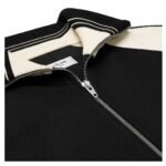 CELINE TRACKSUIT JACKET IN DOUBLE FACE JERSEY BLACK-ECRU