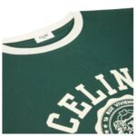 CELINE BLASON REGULAR T SHIRT IN COTTON JERSEY