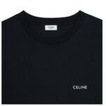 CELINE LOOSE T SHIRT IN COTTON JERSEY BLACK-WHITE
