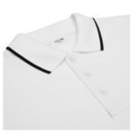CELINE CLASSIC POLO SHIRT IN COTTON PIQUÉ OFF WHITE-BLACK
