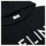 CELINE LOOSE HOODIE IN COTTON FLEECE BLACK