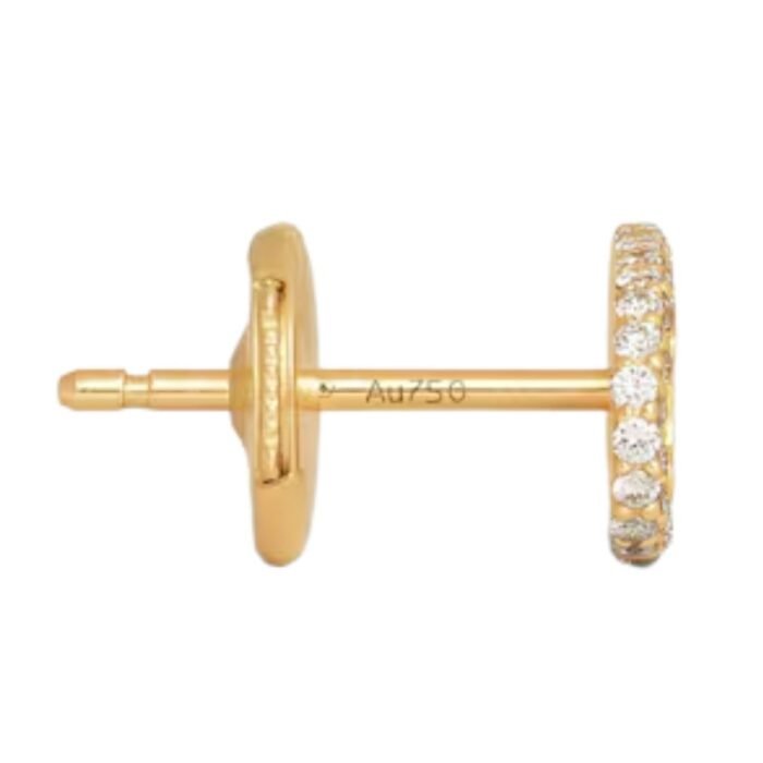 CELINE MAILLON TRIOMPHE STUD IN YELLOW GOLD AND DIAMONDS