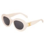 CELINE TRIOMPHE SKATE 01 SUNGLASSES IN ACETATE IVORY