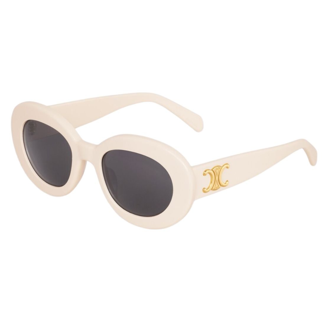 3 CELINE TRIOMPHE SKATE 01 SUNGLASSES IN ACETATE IVORY