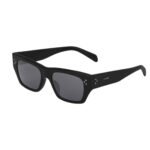 CELINE BLACK FRAME 55 SUNGLASSES IN ACETATE BLACK
