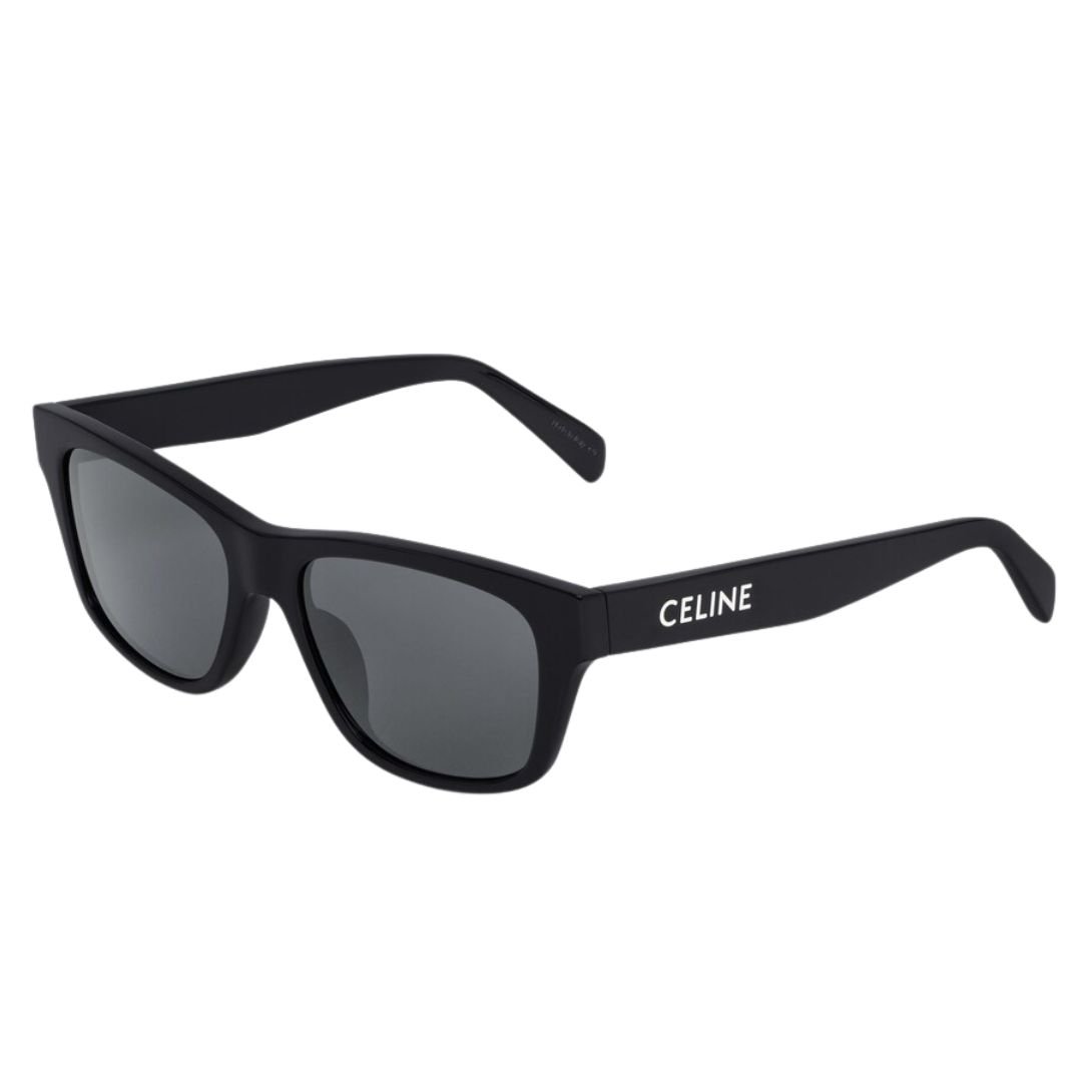 3 CELINE MONOCHROMS 05 SUNGLASSES IN ACETATE BLACK