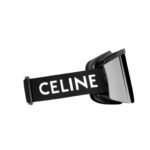 CELINE SKI MASK IN INJECTED NYLON WITH MIRROR LENSES BLACK