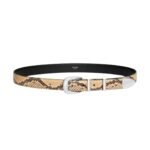CELINE MEDIUM WESTERN BELT IN PYTHON PRINTED CALFSKIN