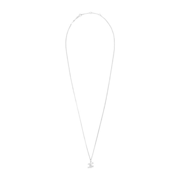 CELINE TRIOMPHE DE LYS NECKLACE IN STERLING SILVER