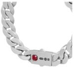 CELINE LES POINÇONS BRACELET IN STERLING SILVER AND GARNET