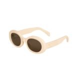 CELINE TRIOMPHE 01 SUNGLASSES IN ACETATE IVORY