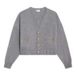 CELINE CARDIGAN WITH GOURMETTE IN HERITAGE CASHMERE BLACK